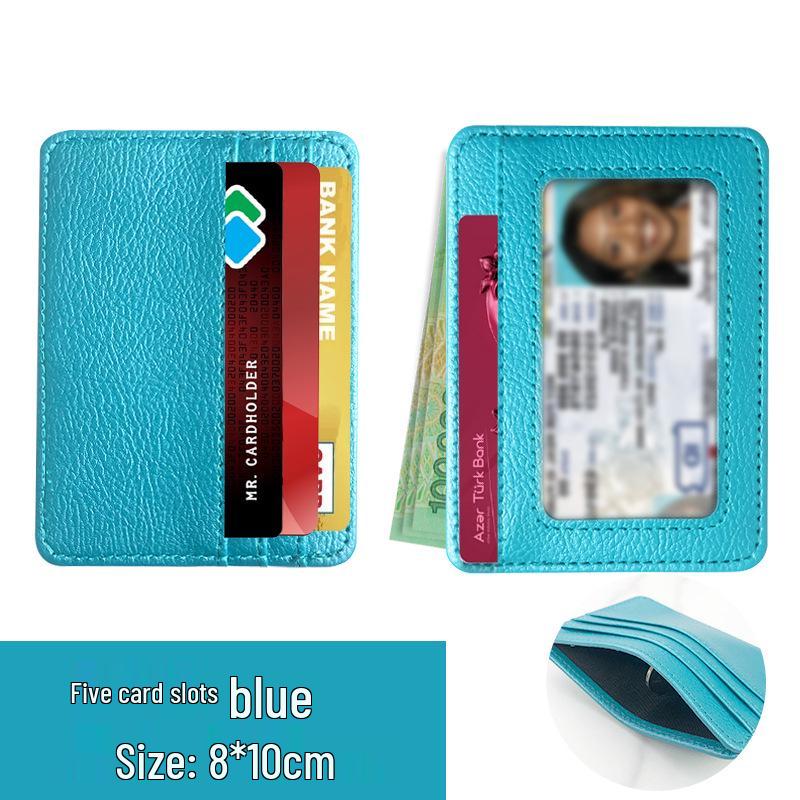 Unisex PU Leather Eyeglass Frames Card Holder with Multiple Large Capacity Card Slots – Ultra-Thin Design