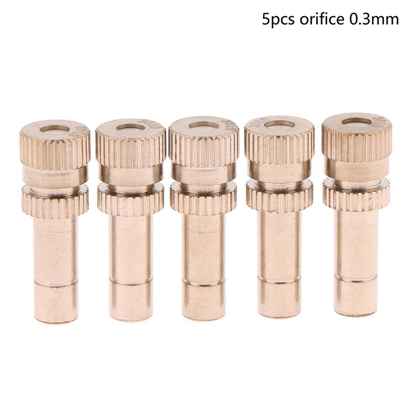 5Pcs 6Mm Quick Connect Mist Sprayer Atomizing Misting Nozzle Garden Water Irrigation Sprinkler For Misting Cooling System