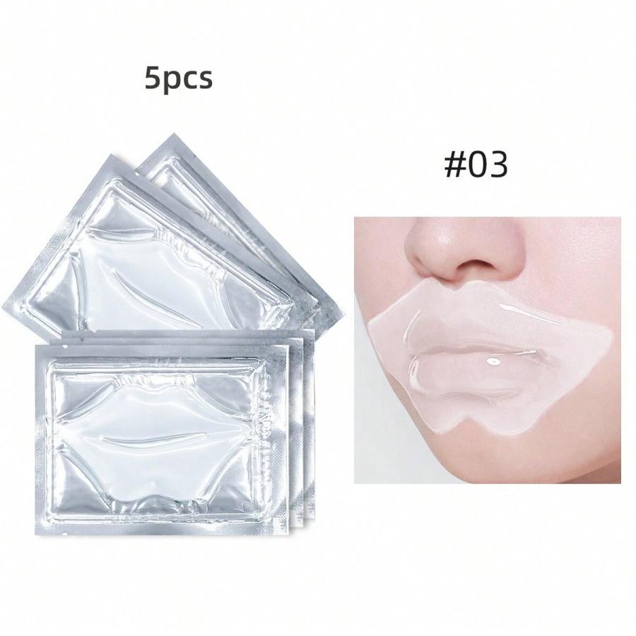 5-teilige Lippenmaske: Hydratisierend, Reparierend, Fältchen- und Unreinheiten-Entfernend, Lippenlinien-Mildernde Gelmaske Hautpflegeprodukt