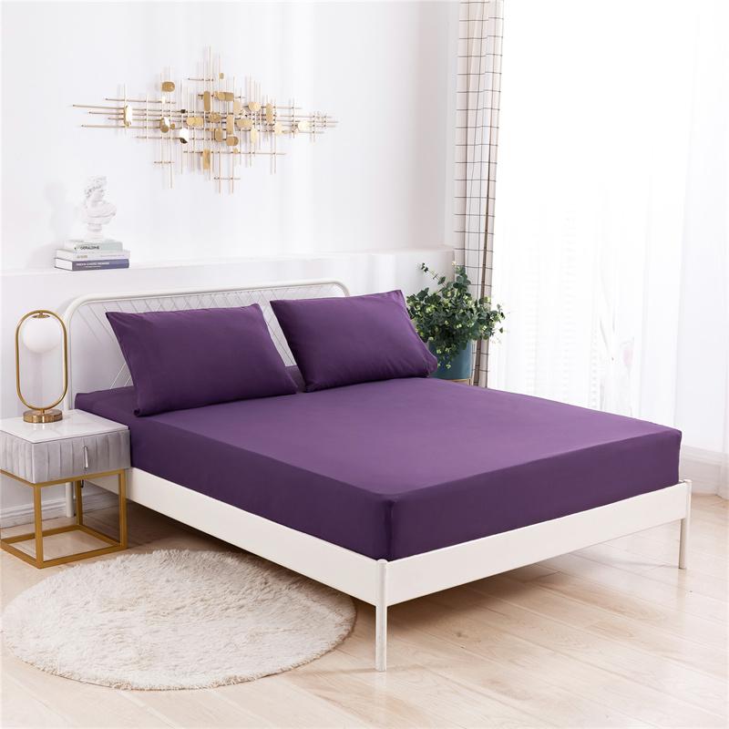 

Мягкий приятный к коже комплект простыней с резинкой однотонный для односпальной двуспальной кровати простыня и наволочки эластичная лента простыня наматрасник 90x200cm