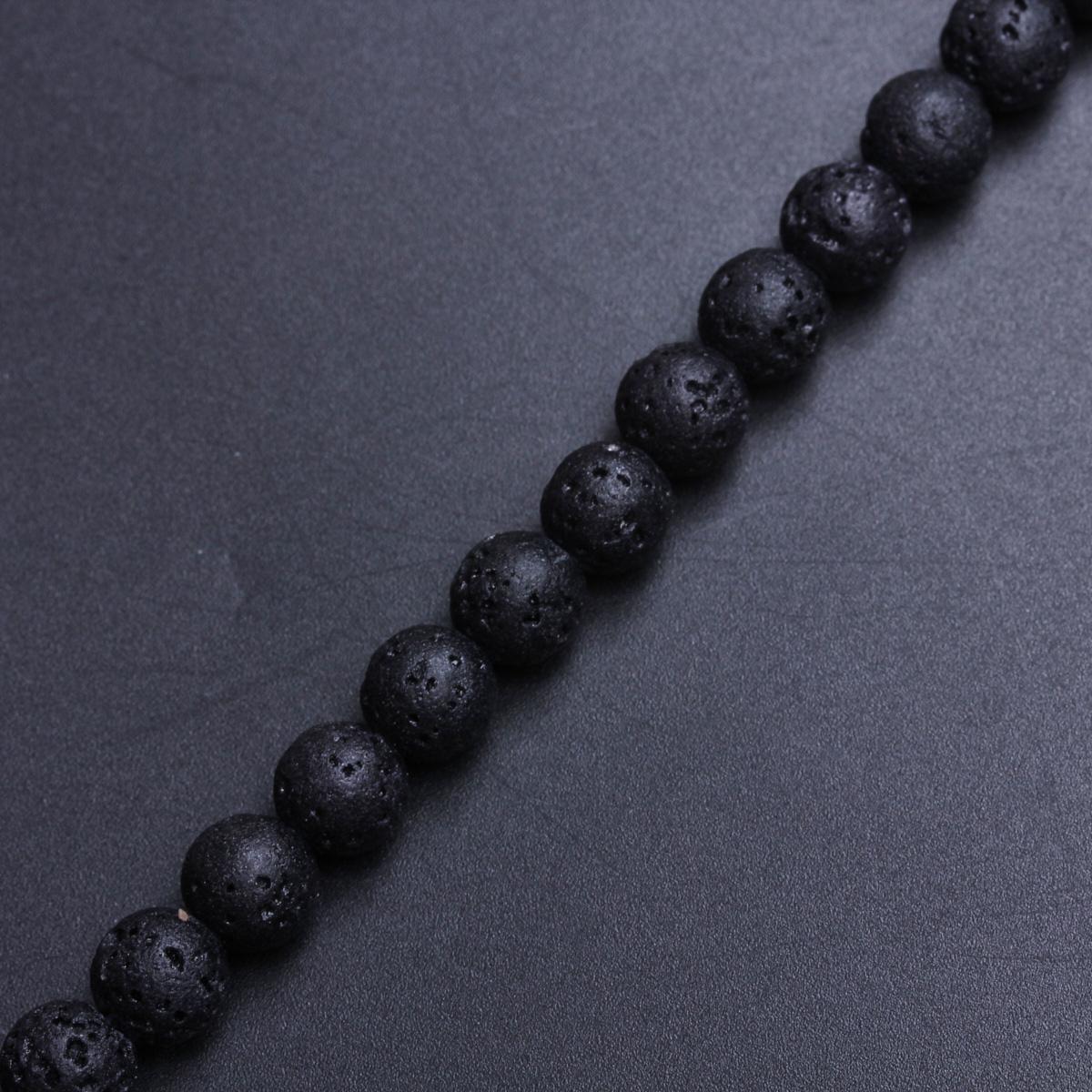 

Для браслета, ожерелья, натуральный вулканический камень 4, 6, 8, 10, 12 мм, свободные круглые бусины, изготовление ювелирных изделий своими руками, аксессуары оптом 8mm 1 String