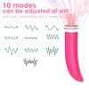 Tongue Licking Vibrator 10 Modes Powerful Stimulator Nipples Clit Massager Oral Teasing Orgasm Masturbator Sex Toys For Women