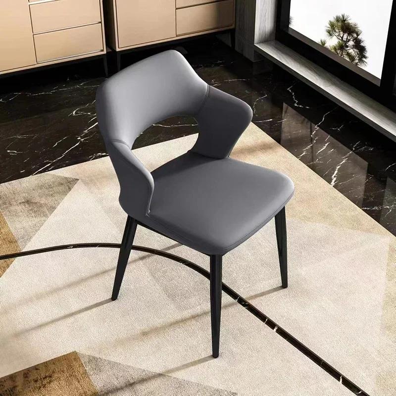 Designer Dining Chair Light Luxury Household Furniture Modern Minimalist Backrest Seat Lounge Chair Luxury Dining Room