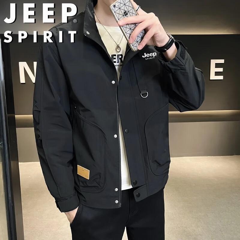 

JEEP SPIRIT Men s Casual Stand-Collar Jacket 2XL