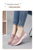 Plus Size Women's Flyknit Breathable Slip-On Canvas Casual Shoes