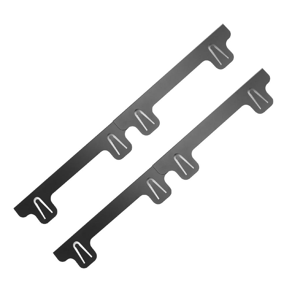 2 Stück Herdspaltabdeckung Edelstahl Herd Backofen Spaltfüller Schutz für Küchenarbeitsplatte Seitenabstand Schwarz