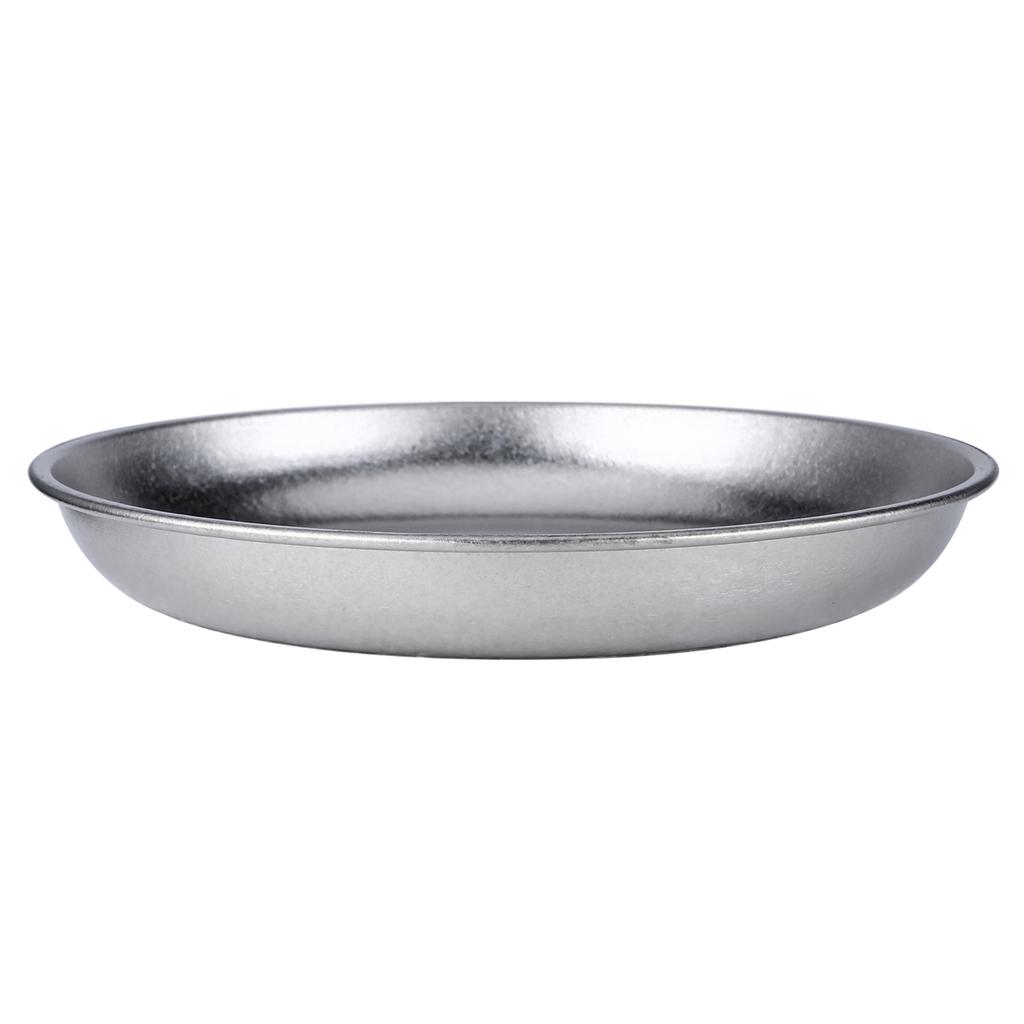 Portable Titanium Camping Plate Pure Ti Salad Plate Durable Lightweight 800ml Capacity Outdoor BBQ Plate Picnics Plate