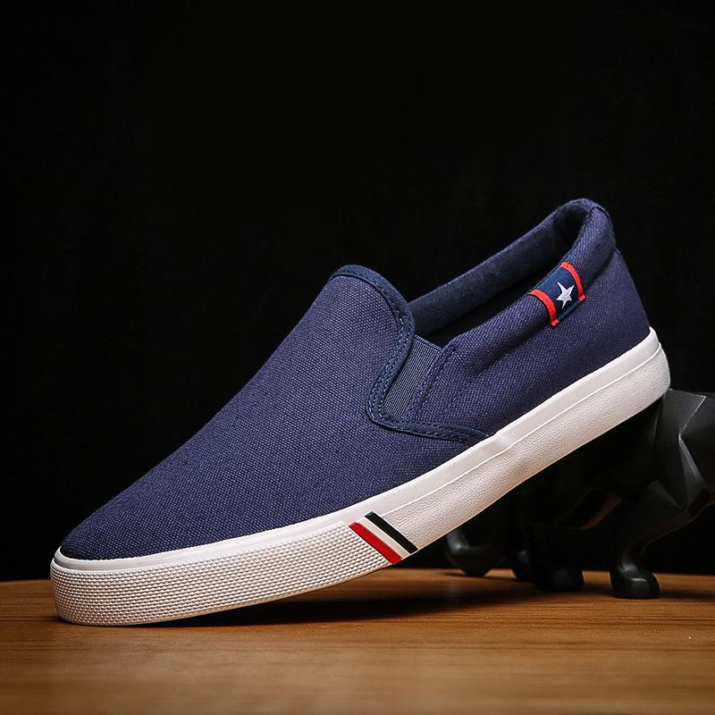 Chaussures Slip-on en Toile XL pour Homme Printemps - Décontractées Tendance Style Coréen