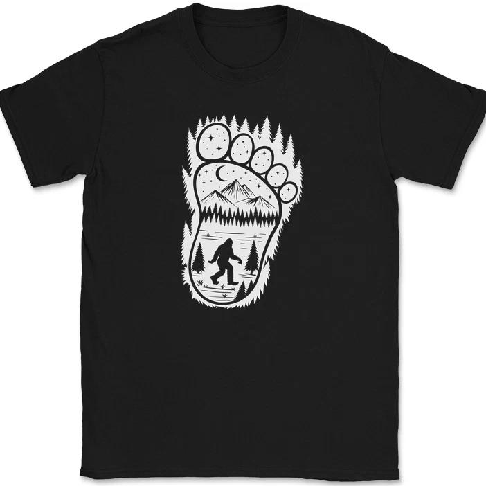 Bigfoots Foot T-Shirt Funny Humor Landscape Graphic Gift Tee
