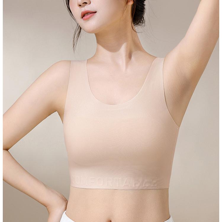 Seamless Lingerie for Women Comfortable Chest Hugging and Breast Cinching Vest Bra Push Up Bra