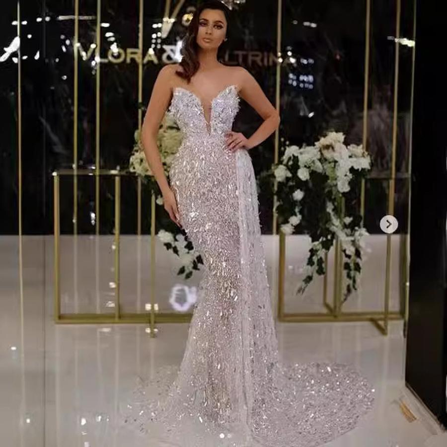 Summer New Women's Dresses Sexy V-Neck Sling Back Gowns with Silver Foil Evening Party Dress