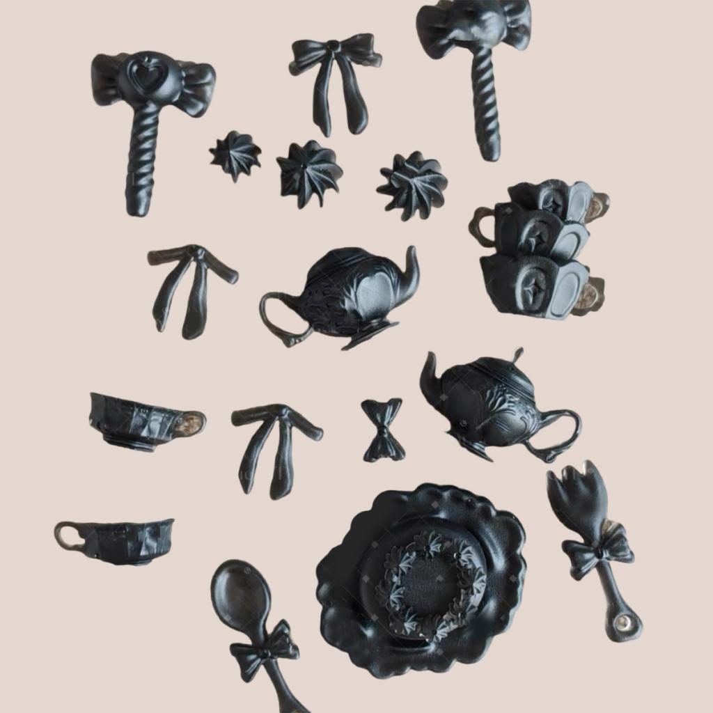 Premium Food Grade Silicone Resin Molds For Afternoon Tea Theme Miniature Crafts And DIY Decorations