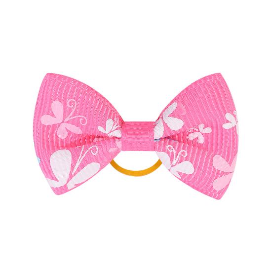 Pet Small Hair Bows with Rubber Bands Handmade Hair Bowknot Pet Accessories for Dog Puppy And Cat Grooming Supplies