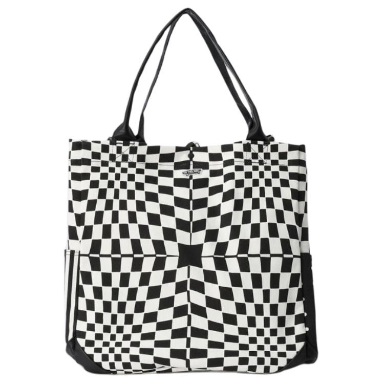 Vans Baumwoll-Canvas-Tragetasche, Einkaufstasche, Handtasche, Umhängetasche Damen Schwarz VN000GW6BLK1