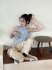 Jennie Fashion Vielseitiges Sportliches Weißes Buchstaben Camisole Tanktop für Damen