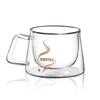 Transparent Coffee Mug 200ml Espresso Cup Drinkware Double Wall Glass  Cocktail Vodka