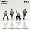 Figreal 1/72 U.S.NAVY(1)WH4 4-Piece Pre-painted Figure Deck Worker U.S. Navy Flight Deck Crew Rainbow Gang White