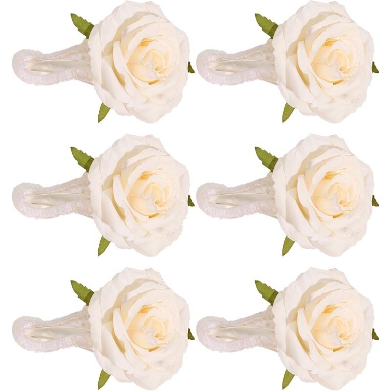Romantic Rose Atmosphere Sweet Artificial Flower Hair Clip For Women Large Cute Duckbill Hair Accessory