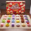 Soft Squeeze Toys Box with Advent Calendar Christmas Toy for Anxiety 24-Day Countdown Mini Stress