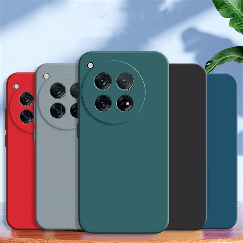 Für Für OnePlus 12 Hülle Stoßfest Quadratisch Flüssigsilikon Weiche Hülle Für OnePlus 12 One Plus 12 OnePlus12 5G Handyhülle Coque Fundas