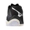 Mizuno Wave Lightning Z8 Volleyball Size 3E Shoes, Club/Indoor, Wide, Lightweight, Black/Silver/Green, 27.5 cm,