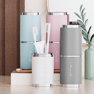 Toothbrush Toothpaste Holder Travel Mouthwash Cup Food Grade Smooth Edge Burr-Free Toothbrush Storage Cup Travel Essentials