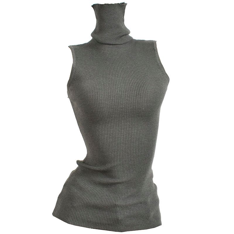 High Proportion Woolen Sweater Autumn and Winter Turtleneck Sleeveless Vest Slim Fit Slimming Women Inner Wear Bottoming Shirt All-Matching Top