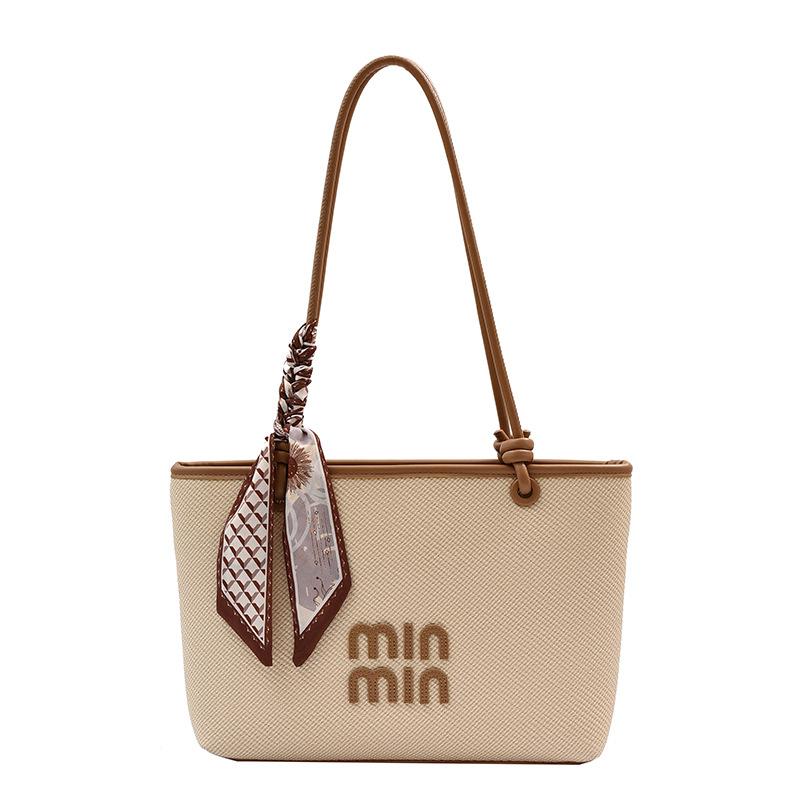 Portable large-capacity tote bag women's 2025 new trendy high-end versatile shoulder bag fashionable foreign messenger bag