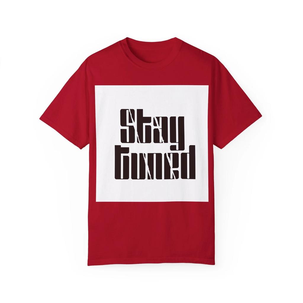 Stay Tuned Garment-Dyed Unisex T-shirt, Trendy Casual Wear, Gift for Music 5