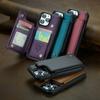 for iPhone 15 14 13 12 11 Pro Max XR SE 2025 Wallet Case with Card Holder&RFID Blocking PU Leather Kickstand Magnetic Clasp Case