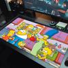 The Simpsons Color Mouse Pad Large Gaming Table Cushion Non-slip Laptop Tablet Big Mousepad XXL Mat Mini PC Playmat With Lock edge