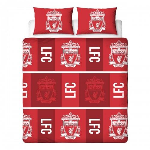 Liverpool FC 91 Rotary Crest Reversible Duvet Cover Set cm rosso