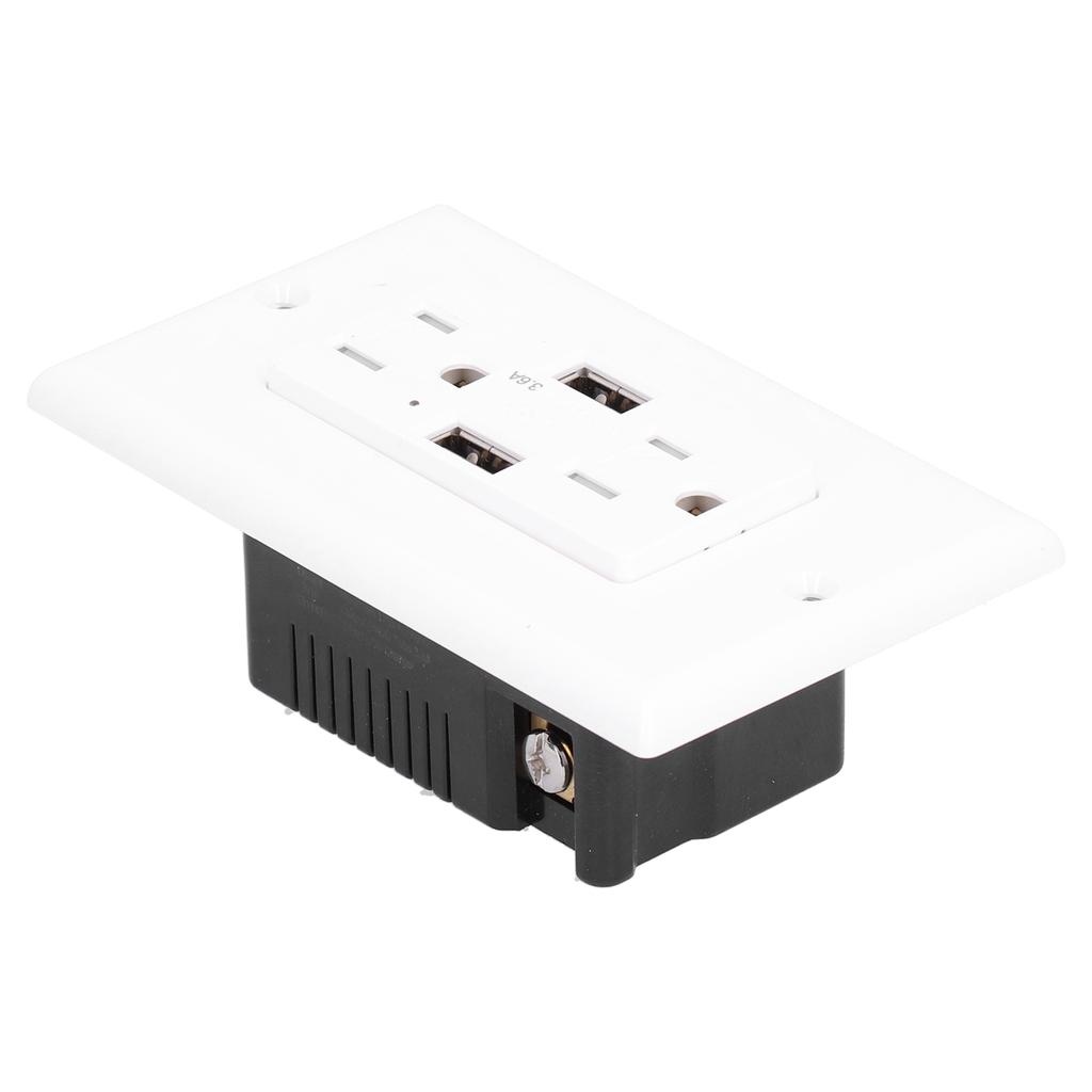 GFCI USB Slim Receptacle Outlet Ground Fault Circuit Interrupter AC125V LDURL15A A+A 3.6A