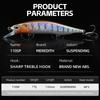 MEREDITH JBR-110SP Jerkbait 110mm 17g Tungsten Suspending Minnow Pike Bass JBR-110SP