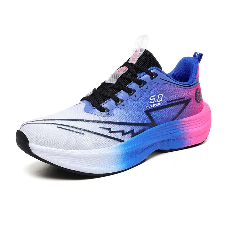 Měkká podrážka popcornová karbonová deska běžecké letní prodyšné lehké deodorační síťované boty pár bot protiskluzové tenisky