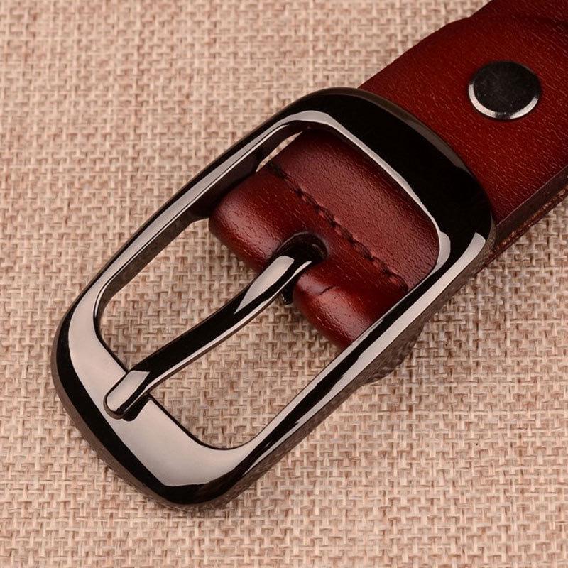 Plus Size Women's Genuine Cowhide Leather Belt - Casual and Versatile.