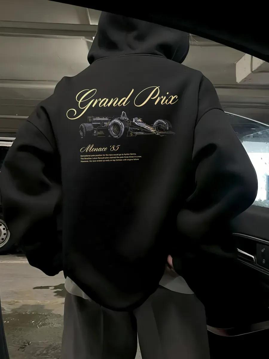 

Formula 1 Racing Printed Hoodies Men Women Casual Loose Sweatshirt Oversized Y2k Street Harajuku Fleece Warm Tracksuit Female Male Clothing XXXL