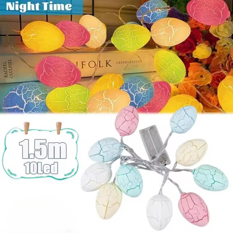 Battery Powered 3M 20LEDs Christmas Garland Fairy Lights Outdoor Crack Egg String Lights for Party Wedding Garden Easter Decor