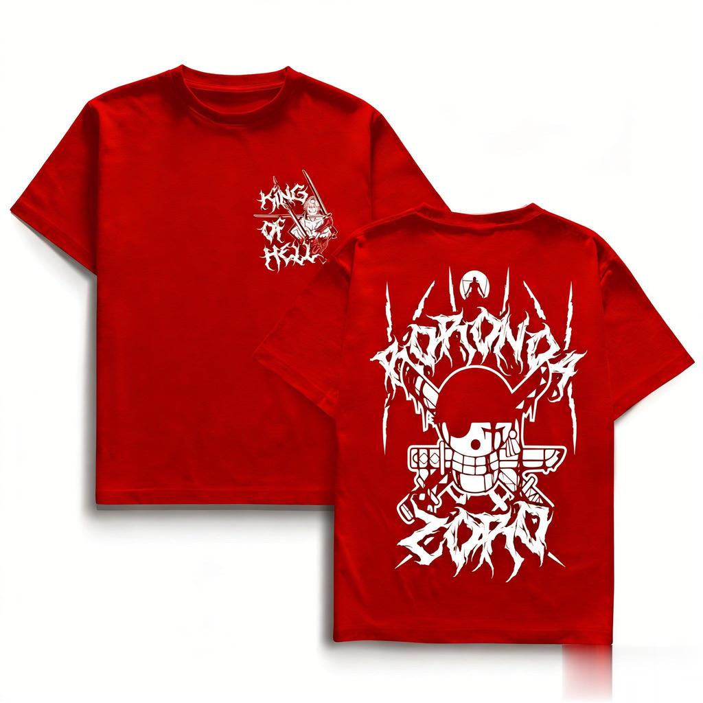 Unisex Zoro Graphic T Shirt Men Women Short Sleeve Tee Oversized Casual Tops Streetwear Y2k 2026 Summer Fashion