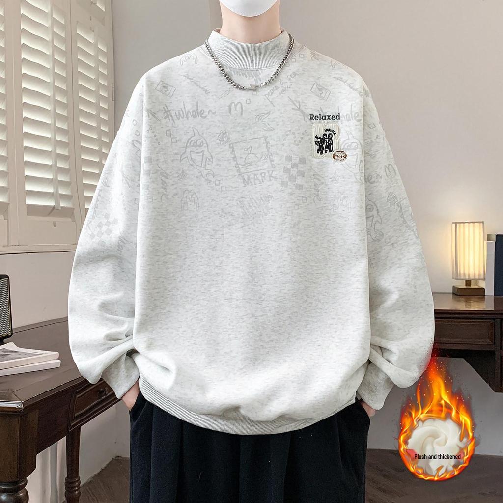 Fleece-Lined Thick Hoodie for Boys and Teens - Autumn/Winter Long-Sleeve Warm Wear