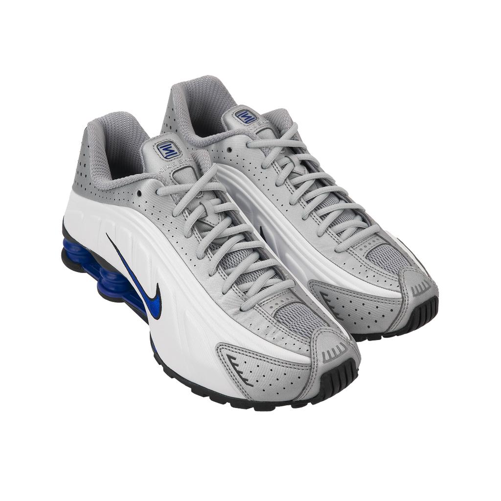 Nike Shox R4 Orlando Men Sneakers White Metallic-Silver Royal HQ1988-100