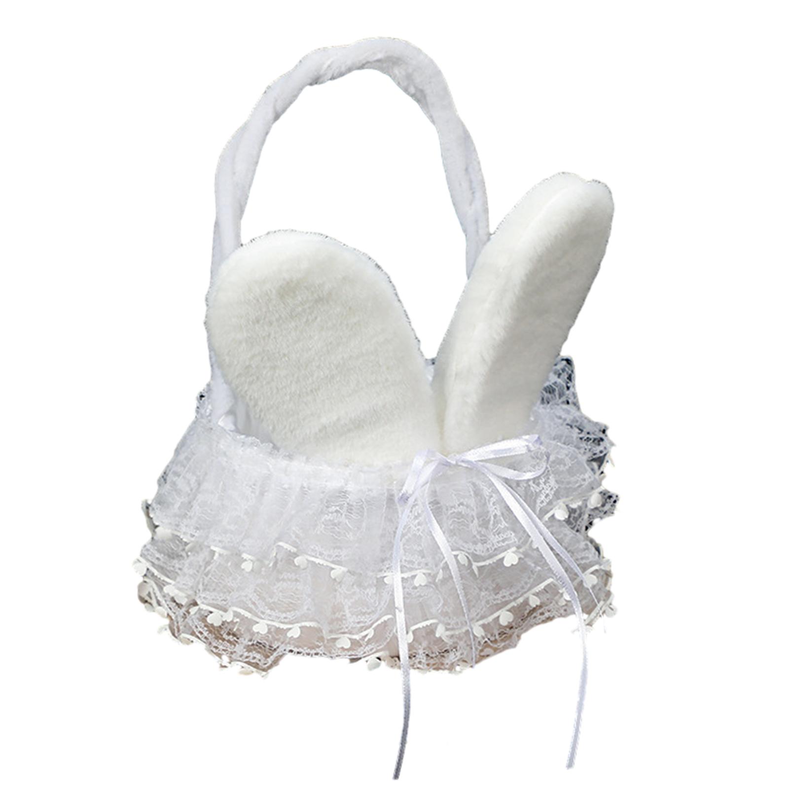 

Versatile and Durable Woven Floral Basket Handmade Storage Baskets Lovely and Sustainable Rabbit Themed Home Accessories C