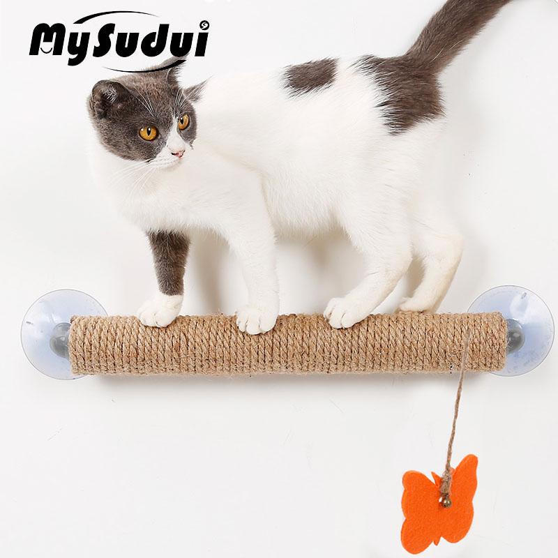 

MySudui сизаль кошачья когтеточка для скалолазания, игрушка против царапин, кошачья когтеточка для скалолазания, прочные интерактивные игрушки