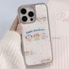 Zhitai Electroplated Silver Edge Drip Glue Case for iPhone 16/15/14 Pro Max/15 Plus