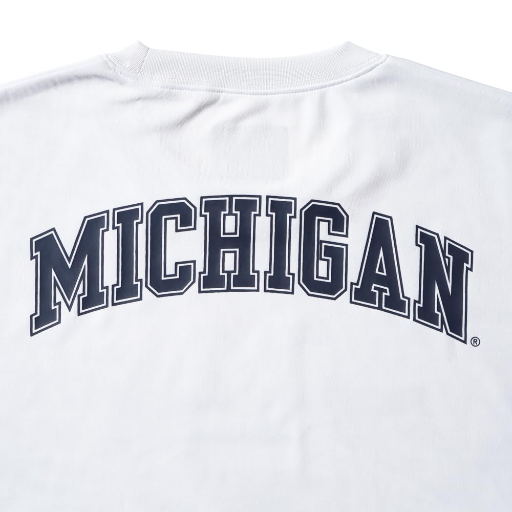 Spalding Michigan Arch Logo T-Shirt, White, XXL, SMT25026M