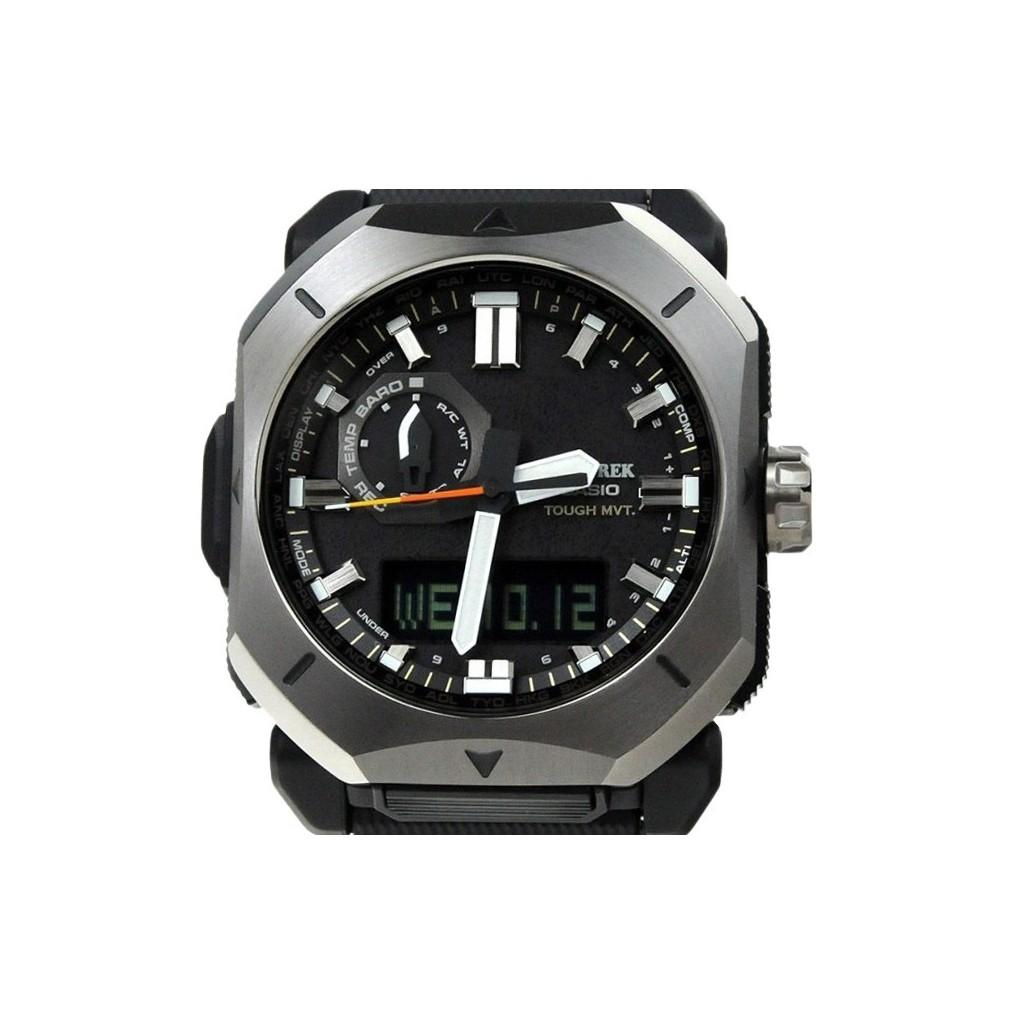 Casio ProTrek Analog Digital Black Bio Based Resin Grey Dial Tough Solar PRW-6900Y-1 100M Men's Watch