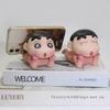 Crayon Shin-Chan Anime Figur Cartoon Kawaii Handyhalter Desktop Ornamente Modell PVC Sammlerstatue Geburtstagsspielzeug Geschenke