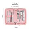 THREE SEVEN NTS-8001 9-Piece Stainless Steel Nail Clipper Set