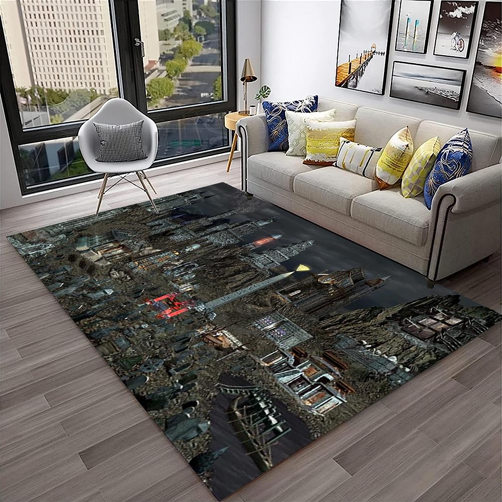 Retro Game Heroes of Might and Magic Carpet Rug for Home Living Room Bedroom Sofa Doormat Decor,kids Area Rug Non-slip Floor Mat