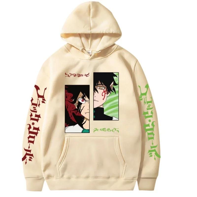 Asta Grafik Druck Anime Hoodie Männer Frauen Harajuku Schwarz Clover Sweatshirts Winter Mode Hip Hop Streetwear Plus Größe Hoody